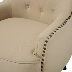 Beliani Sillón Tapizado Beige VIBORG II 18 Beliani Sillón Tapizado Beige VIBORG II -Sillas Ventas undef src sa picid 708361 type whitesh image scaled