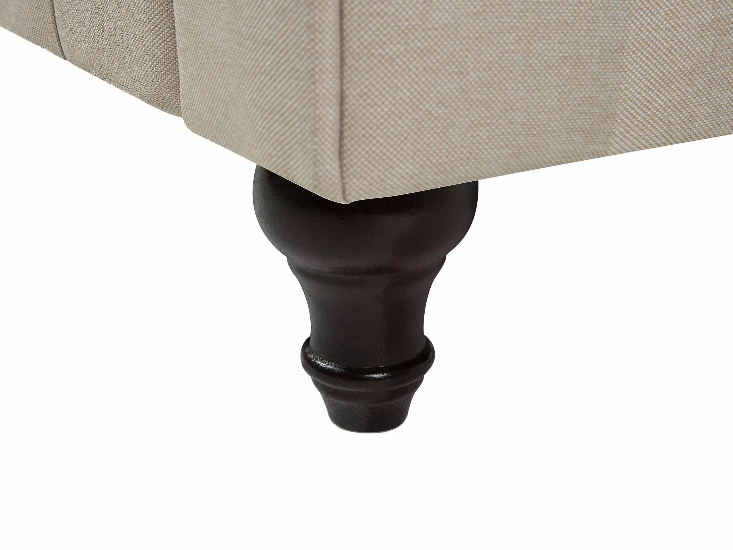 Beliani Sillón Tapizado Beige CHESTERFIELD - Imagen 10