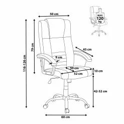 Beliani Silla De Oficina Reclinable De Piel Sintética Negra COMFORT 21 Beliani Silla De Oficina Reclinable De Piel Sintética Negra COMFORT -Sillas Ventas undef src sa picid 710064 type whitesh image scaled