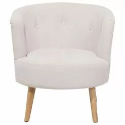 Beliani Sillón Tapizado Blanco Crema ODENZEN -Sillas Ventas undef src sa picid 710474 type whitesh image scaled