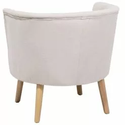 Beliani Sillón Tapizado Blanco Crema ODENZEN -Sillas Ventas undef src sa picid 710476 type whitesh image scaled