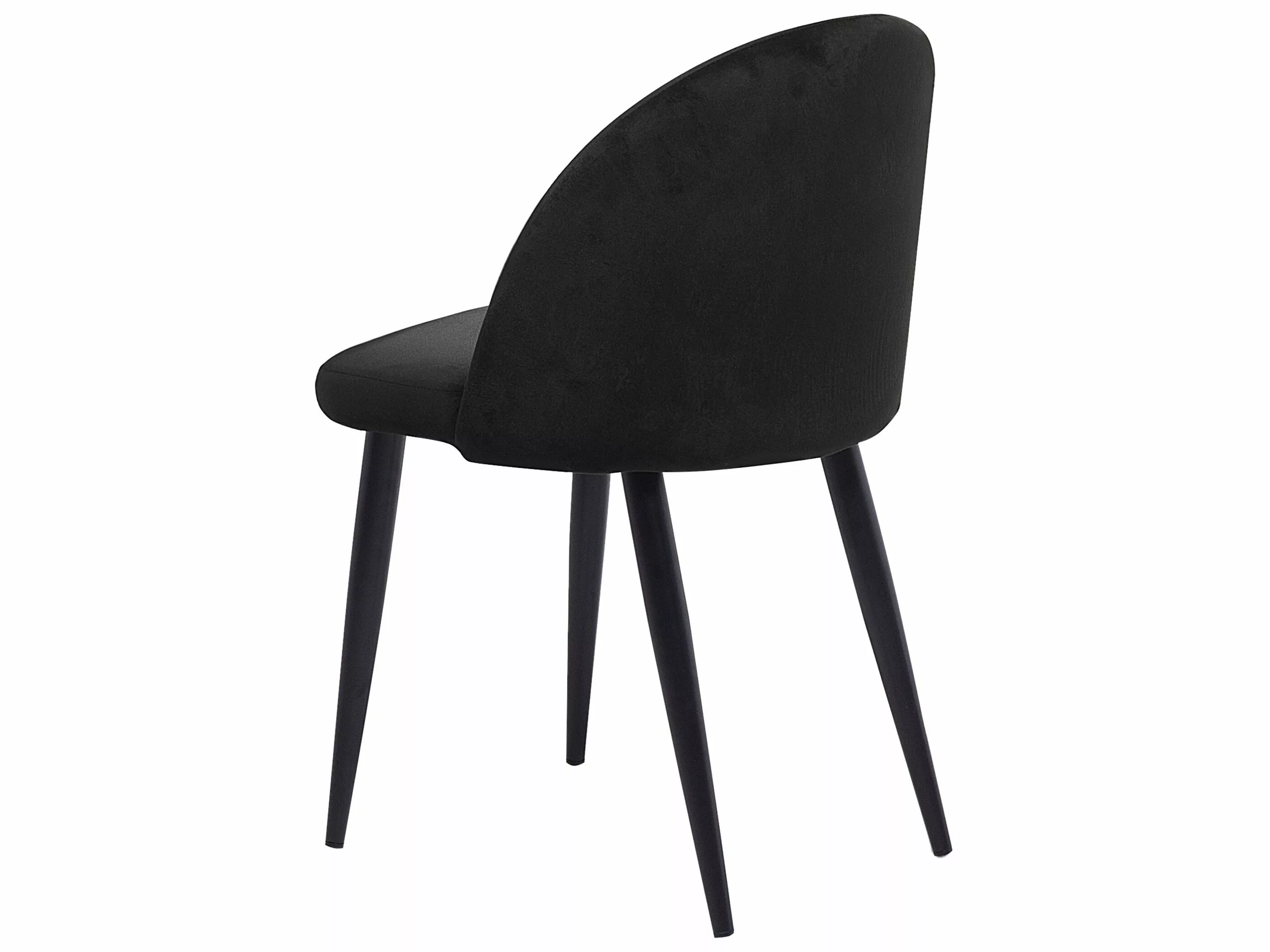 Beliani Conjunto De 2 Sillas De Comedor De Terciopelo Negro VISALIA 9 Beliani Conjunto De 2 Sillas De Comedor De Terciopelo Negro VISALIA - Imagen 7