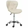 Beliani Silla De Oficina De Piel Sintética Beige Claro/plateado VALETTA 1 Beliani Silla De Oficina De Piel Sintética Beige Claro/plateado VALETTA -Sillas Ventas undef src sa picid 711271 type whitesh image