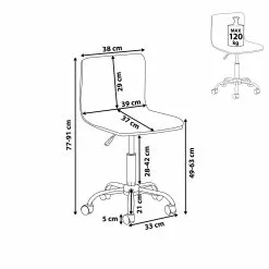 Beliani Silla De Oficina De Poliéster Beige Claro/plateado ORLANDO 21 Beliani Silla De Oficina De Poliéster Beige Claro/plateado ORLANDO -Sillas Ventas undef src sa picid 711333 type whitesh image scaled