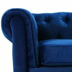 Beliani Sillón De Terciopelo Azul CHESTERFIELD 17 Beliani Sillón De Terciopelo Azul CHESTERFIELD -Sillas Ventas undef src sa picid 711758 type whitesh image scaled