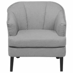 Beliani Sillón De Poliéster Gris Claro ELVERUM 14 Beliani Sillón De Poliéster Gris Claro ELVERUM -Sillas Ventas undef src sa picid 711917 type whitesh image scaled