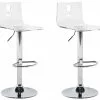 Beliani Conjunto De 2 Taburetes De Bar En Blanco Transparente BUSAN -Sillas Ventas undef src sa picid 711957 type whitesh image