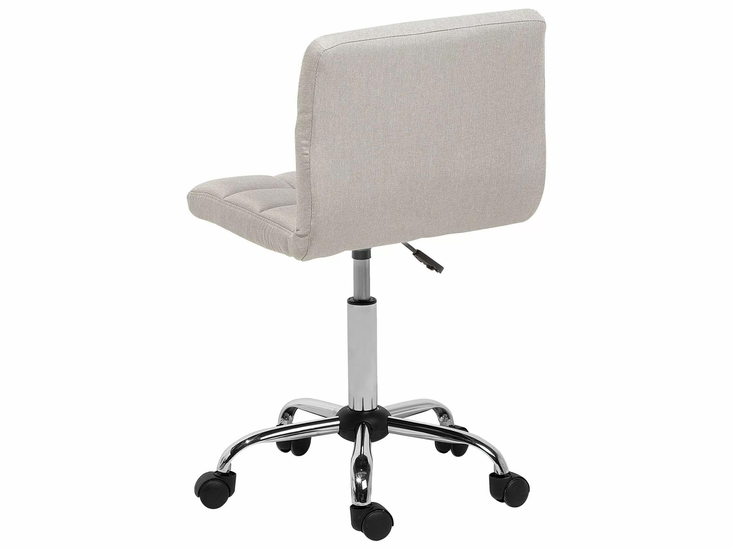 Beliani Silla De Oficina De Poliéster Beige/plateado MARION 7 Beliani Silla De Oficina De Poliéster Beige/plateado MARION - Imagen 5