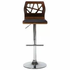 Beliani Taburete De Barra Negro/marrón PETERSBURG -Sillas Ventas undef src sa picid 713222 type whitesh image scaled