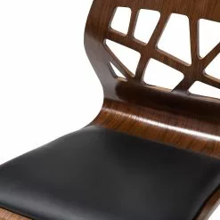 Beliani Taburete De Barra Negro/marrón PETERSBURG -Sillas Ventas undef src sa picid 713225 type whitesh image scaled