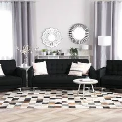 Beliani Sillón Tapizado Gris Grafito ABERDEEN -Sillas Ventas undef src sa picid 715189 type color image scaled