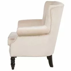 Beliani Sillón De Terciopelo Beige SVEDALA 20 Beliani Sillón De Terciopelo Beige SVEDALA -Sillas Ventas undef src sa picid 716304 type whitesh image scaled