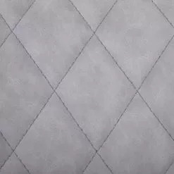 Beliani Silla De Oficina De Piel Sintética Gris/plateado MARIBEL -Sillas Ventas undef src sa picid 716505 type whitesh image scaled