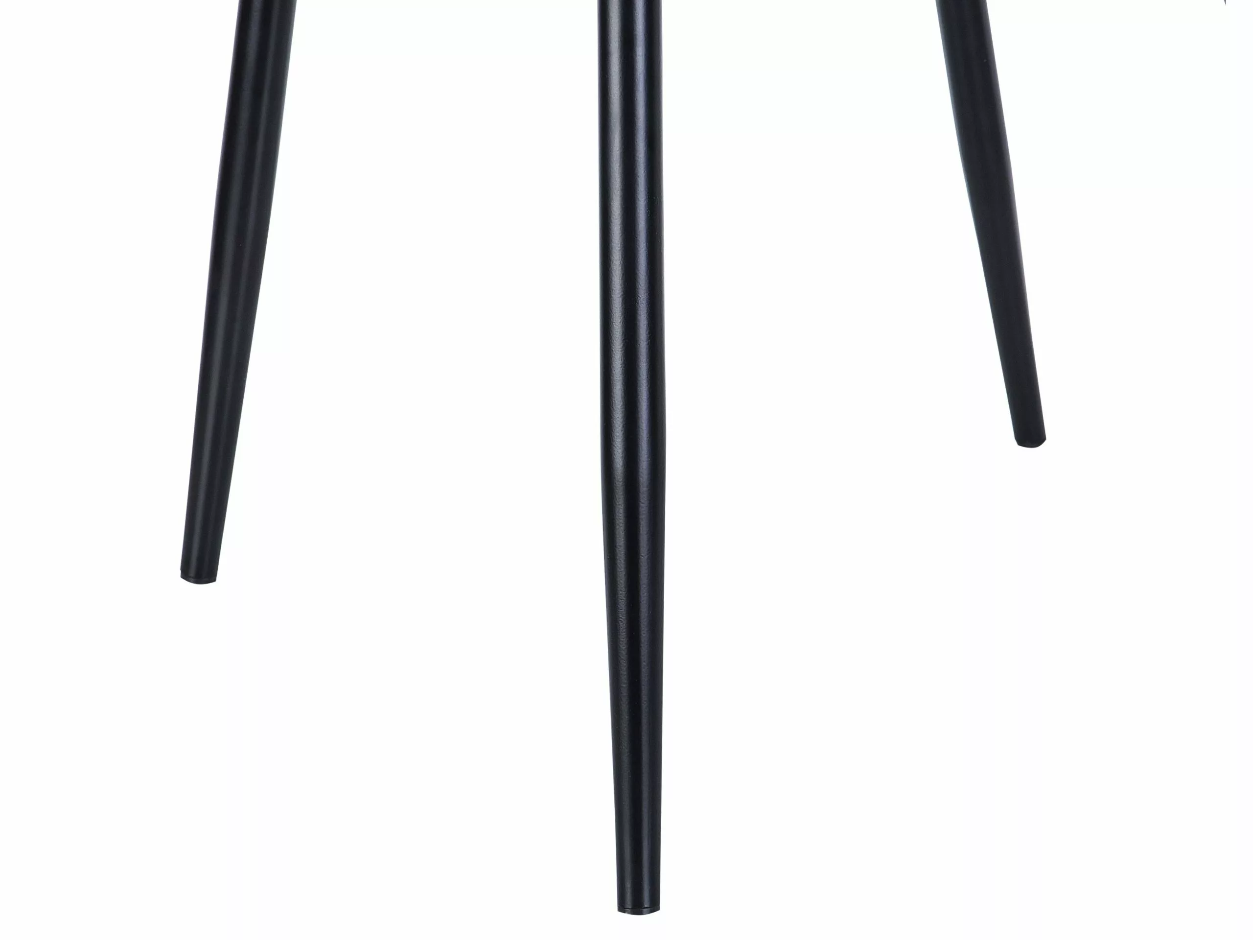 Beliani Conjunto De 2 Sillas De Comedor De Piel Sintética Marrón Oscuro/negro MELROSE - Imagen 8