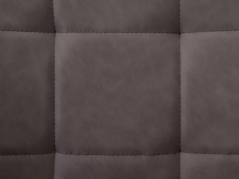 Beliani Conjunto De 2 Sillas De Comedor De Piel Sintética Marrón Oscuro/negro MELROSE - Imagen 9