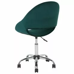 Beliani Silla De Oficina De Terciopelo Verde Esmeralda/plateado SELMA -Sillas Ventas undef src sa picid 716795 type whitesh image scaled