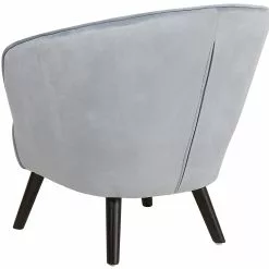 Beliani Sillón De Terciopelo Gris DALA -Sillas Ventas undef src sa picid 716806 type whitesh image scaled