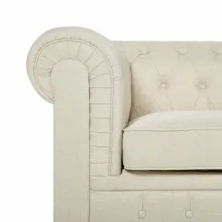 Beliani Sillón Tapizado Color Beige CHESTERFIELD 17 Beliani Sillón Tapizado Color Beige CHESTERFIELD -Sillas Ventas undef src sa picid 716979 type whitesh image scaled