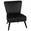 Beliani Sillón De Terciopelo Negro VAASA -Sillas Ventas undef src sa picid 719826 type whitesh image
