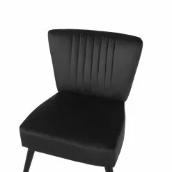 Beliani Sillón De Terciopelo Negro VAASA 19 Beliani Sillón De Terciopelo Negro VAASA -Sillas Ventas undef src sa picid 719830 type whitesh image scaled