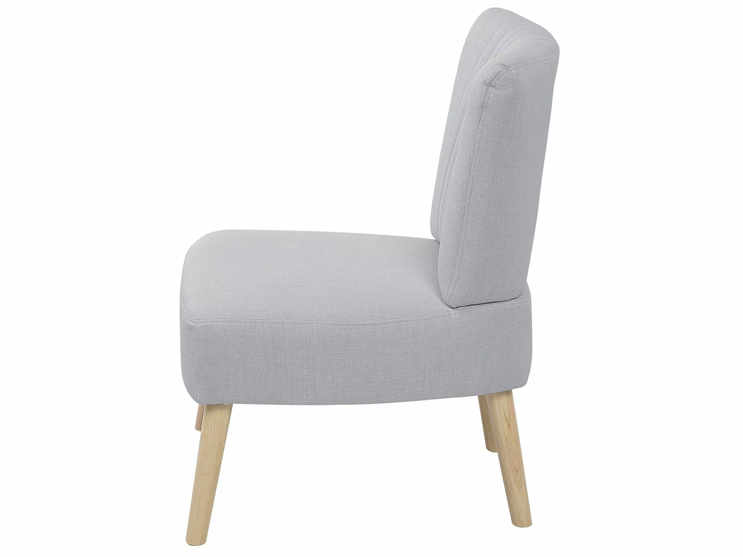 Beliani Sillón Tapizado Gris VAASA - Imagen 4