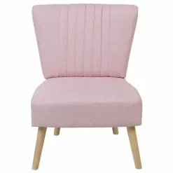 Beliani Sillón Tapizado Rosa VAASA -Sillas Ventas undef src sa picid 719845 type whitesh image scaled