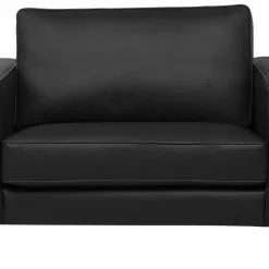 Beliani Sillón De Piel Negra SAVALEN -Sillas Ventas undef src sa picid 723719 type whitesh image scaled