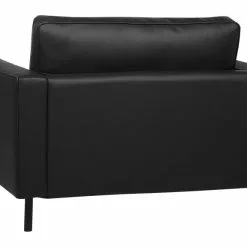 Beliani Sillón De Piel Negra SAVALEN -Sillas Ventas undef src sa picid 723720 type whitesh image scaled