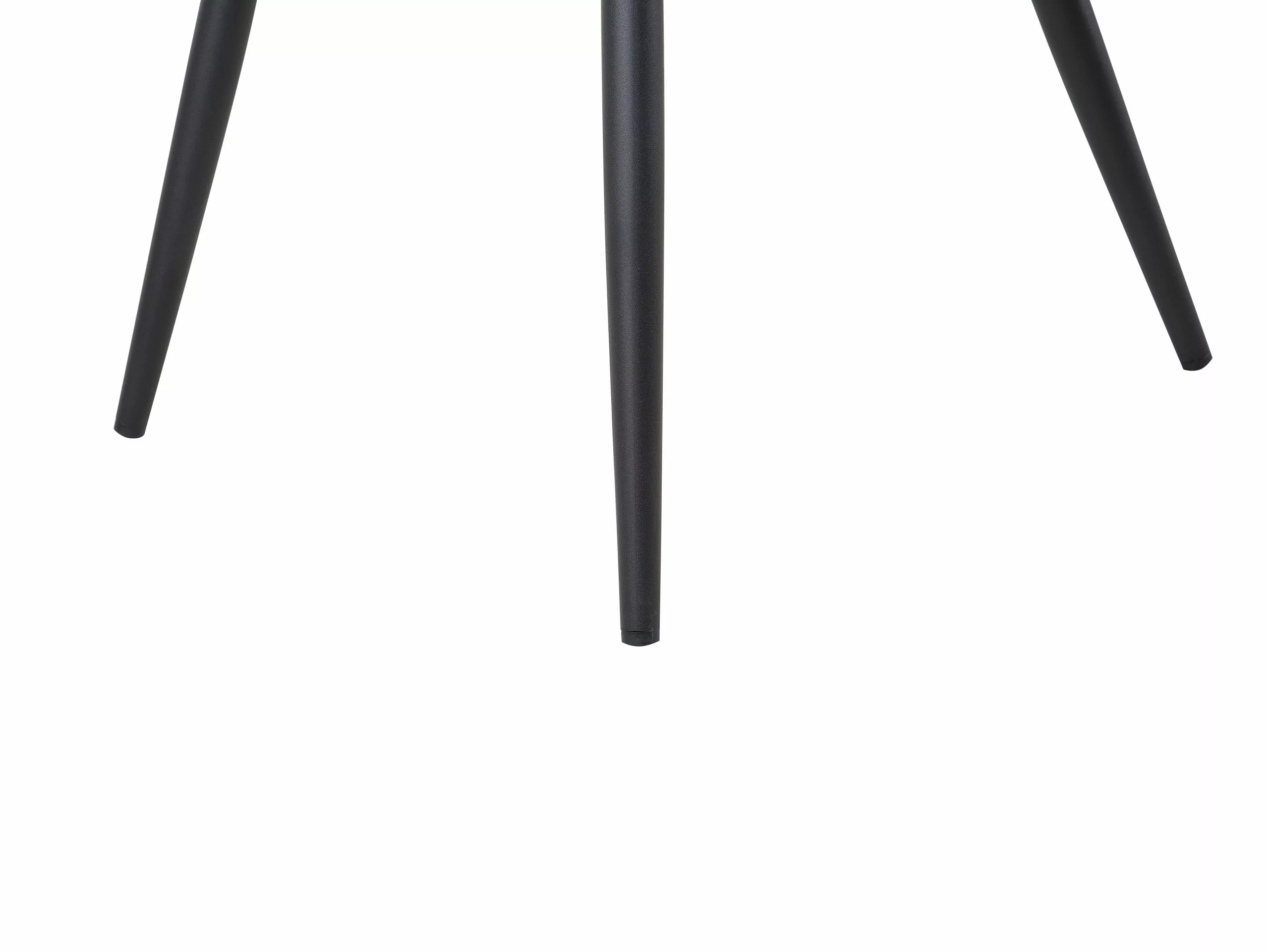 Beliani Conjunto De 2 Sillas De Comedor De Poliéster Gris/negro LISLE - Imagen 8