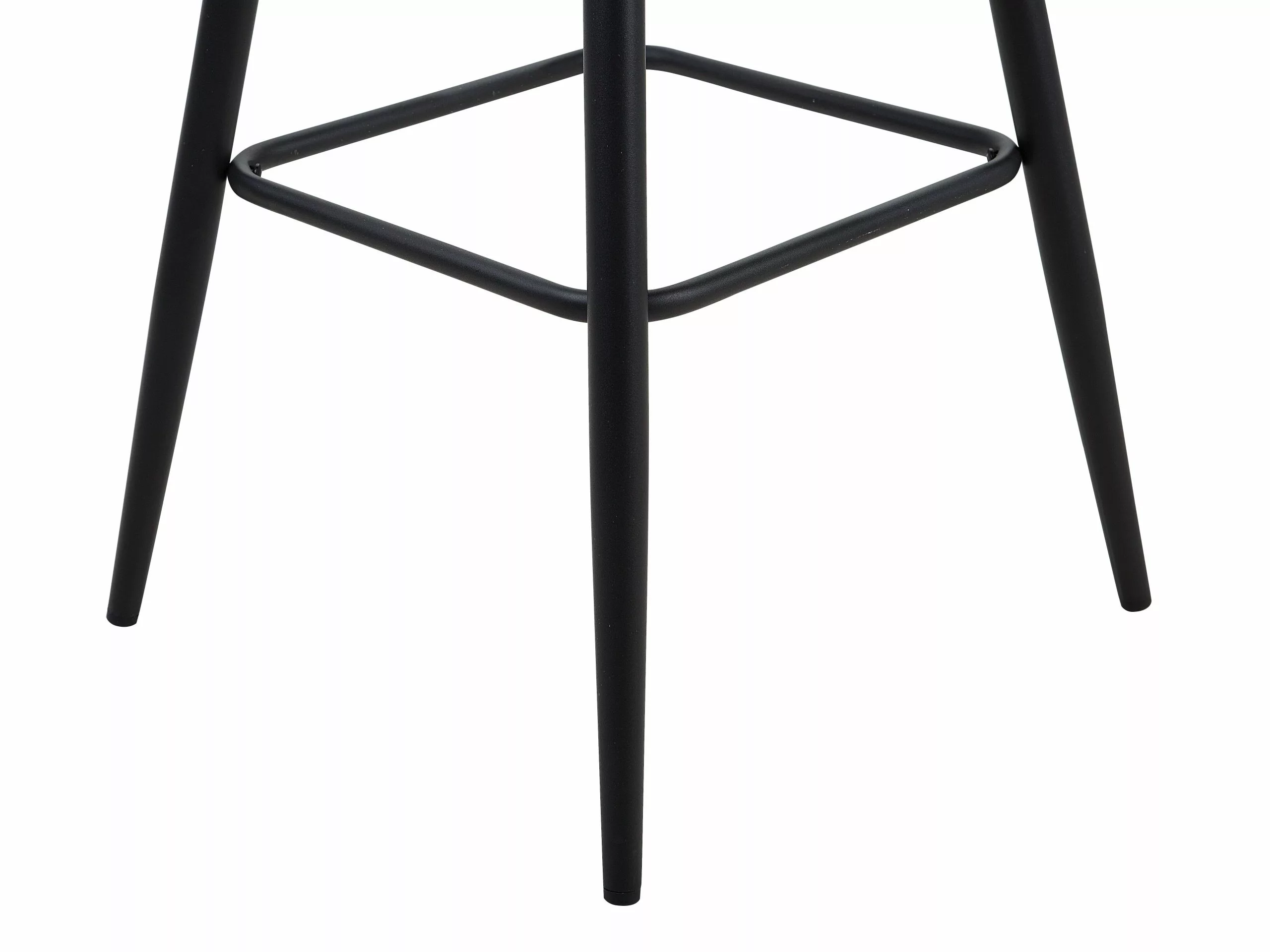 Beliani Conjunto De 2 Sillas De Bar De Poliéster Beige/negro DARIEN - Imagen 8