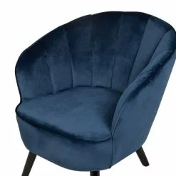 Beliani Sillón De Terciopelo Azul DALA 16 Beliani Sillón De Terciopelo Azul DALA -Sillas Ventas undef src sa picid 728387 type whitesh image scaled