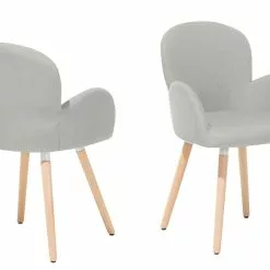 Beliani Conjunto De 2 Sillas De Comedor De Poliéster Gris Claro/madera Clara BROOKVILLE 14 Beliani Conjunto De 2 Sillas De Comedor De Poliéster Gris Claro/madera Clara BROOKVILLE -Sillas Ventas undef src sa picid 731280 type whitesh image scaled