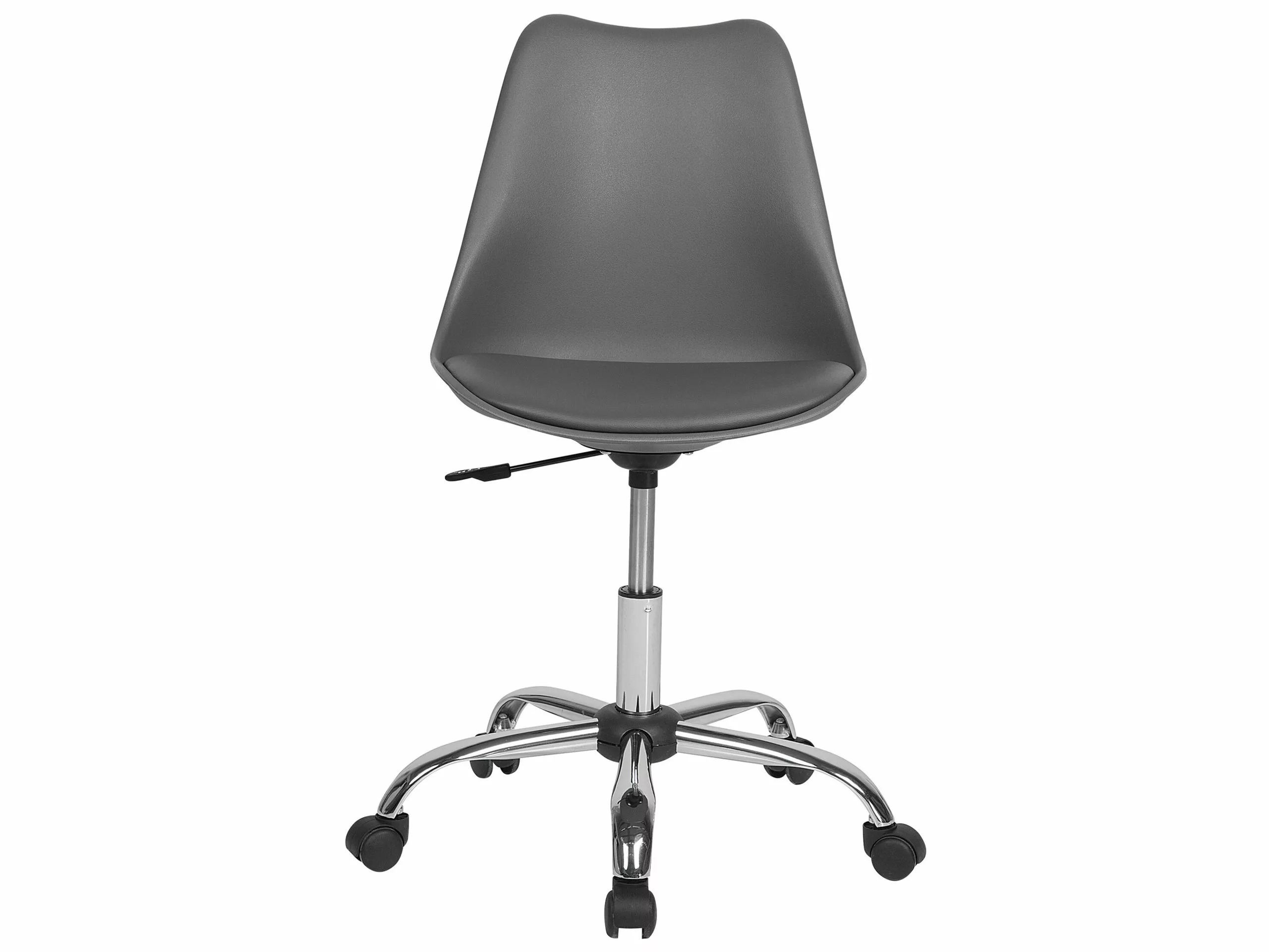 Beliani Silla De Oficina Gris/madera Clara DAKOTA II - Imagen 3