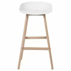 Beliani Conjunto De 2 Sillas De Bar Blanco/madera Clara MICCO -Sillas Ventas undef src sa picid 731966 type whitesh image scaled