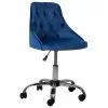 Beliani Silla De Oficina De Terciopelo Azul Marino/negro/plateado PARRISH -Sillas Ventas undef src sa picid 732418 type whitesh image
