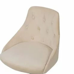 Beliani Silla De Oficina De Terciopelo Beige/negro/plateado PARRISH -Sillas Ventas undef src sa picid 732467 type whitesh image scaled
