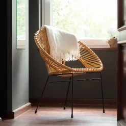 Beliani Silla De Comedor De Ratán Beige/natural SARITA -Sillas Ventas undef src sa picid 734924 type color image scaled