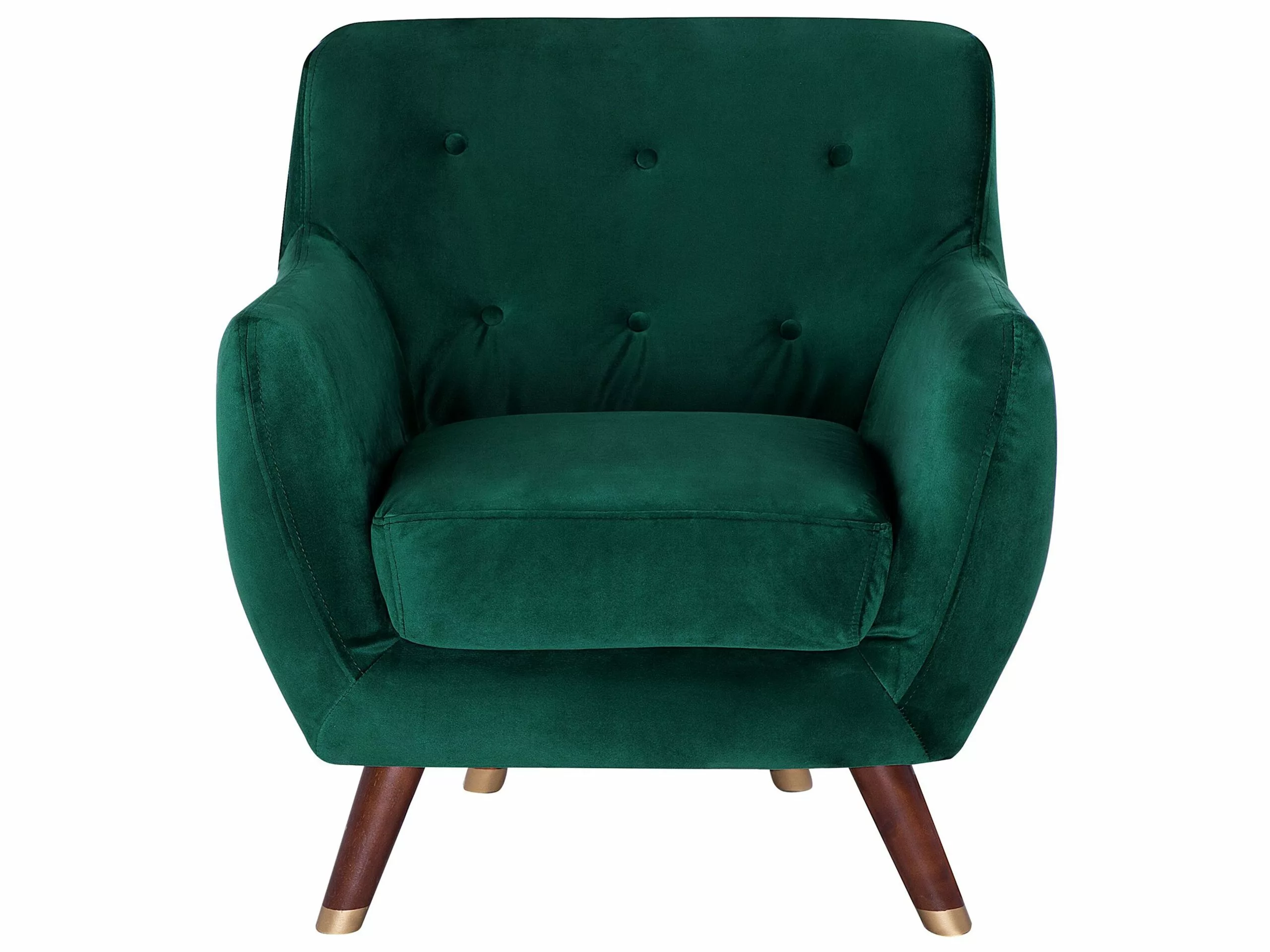 Beliani Sillón De Terciopelo Verde BODO 6 Beliani Sillón De Terciopelo Verde BODO - Imagen 4