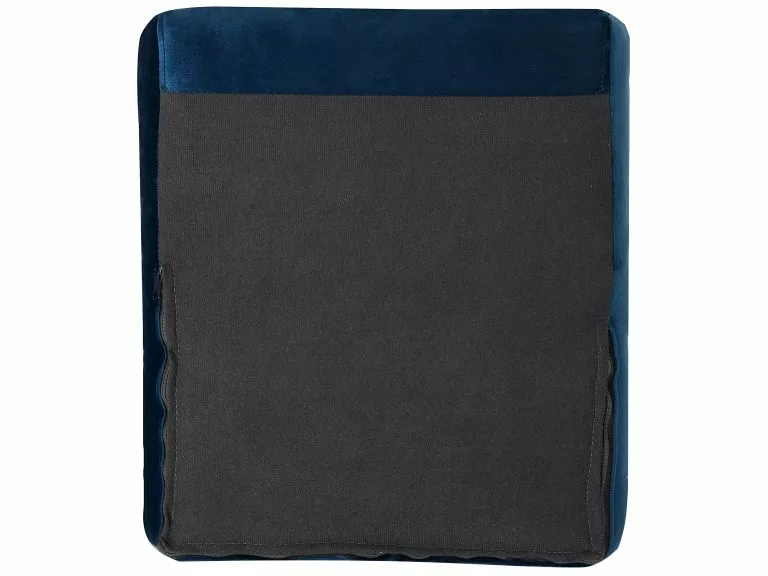 Beliani Sillón De Terciopelo Azul BODO - Imagen 8