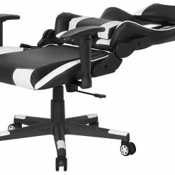 Beliani Silla De Oficina Reclinable De Piel Sintética Negro/blanco GAMER 17 Beliani Silla De Oficina Reclinable De Piel Sintética Negro/blanco GAMER -Sillas Ventas undef src sa picid 738324 type whitesh image scaled