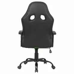 Beliani Silla De Oficina De Piel Sintética Negro/verde Lima SUCCESS -Sillas Ventas undef src sa picid 739411 type whitesh image scaled