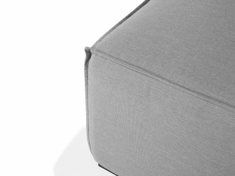 Beliani Sillón De Poliéster Gris AREZZO - Imagen 8