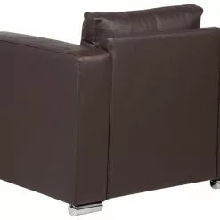 Beliani Sillón De Piel Marrón HELSINKI 14 Beliani Sillón De Piel Marrón HELSINKI -Sillas Ventas undef src sa picid 740842 type whitesh image scaled