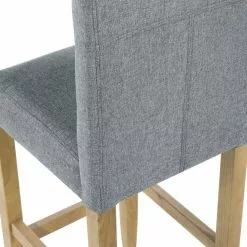 Beliani Conjunto De 2 Sillas De Bar De Poliéster Gris/madera Clara MADISON 16 Beliani Conjunto De 2 Sillas De Bar De Poliéster Gris/madera Clara MADISON -Sillas Ventas undef src sa picid 741107 type whitesh image scaled