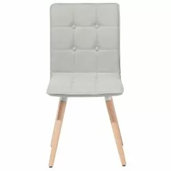 Beliani Conjunto De 2 Sillas De Comedor De Poliéster Gris Claro/madera Clara BROOKLYN -Sillas Ventas undef src sa picid 743937 type whitesh image scaled