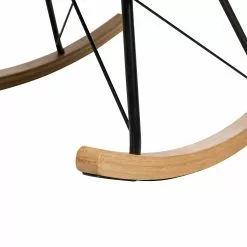 Beliani Silla Mecedora De Terciopelo Gris Oscuro/madera Clara/negro ELLAN -Sillas Ventas undef src sa picid 745373 type whitesh image scaled