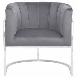 Beliani Sillón De Terciopelo Gris LARVIK 15 Beliani Sillón De Terciopelo Gris LARVIK -Sillas Ventas undef src sa picid 747081 type whitesh image scaled