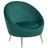 Beliani Silla De Terciopelo Verde Esmeralda LANGA -Sillas Ventas undef src sa picid 747296 type whitesh image