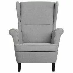 Beliani Sillón De Poliéster Gris/marrón ABSON -Sillas Ventas undef src sa picid 747433 type whitesh image scaled