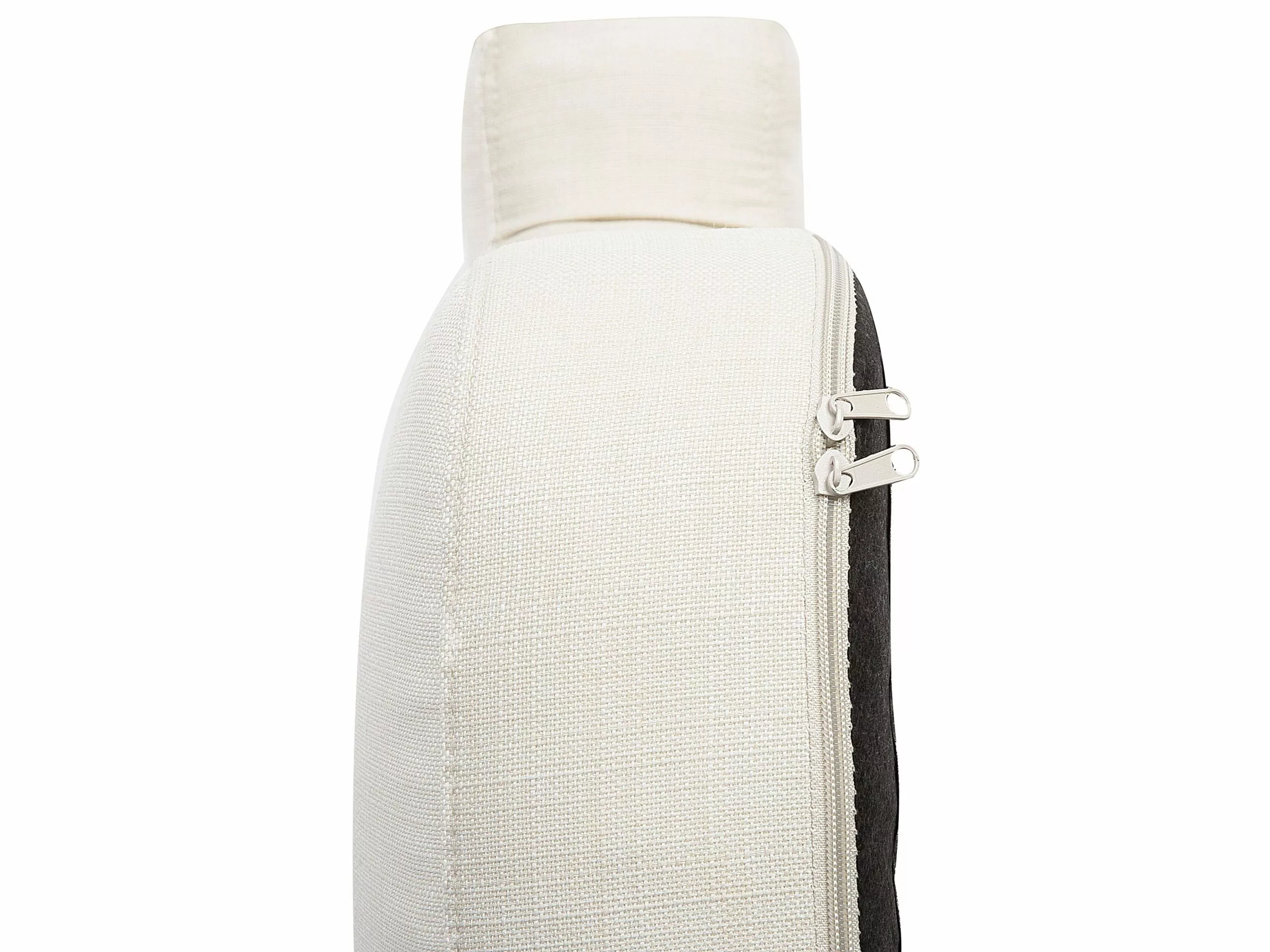 Beliani Sillón De Poliéster Beige Crema ELVERUM - Imagen 6